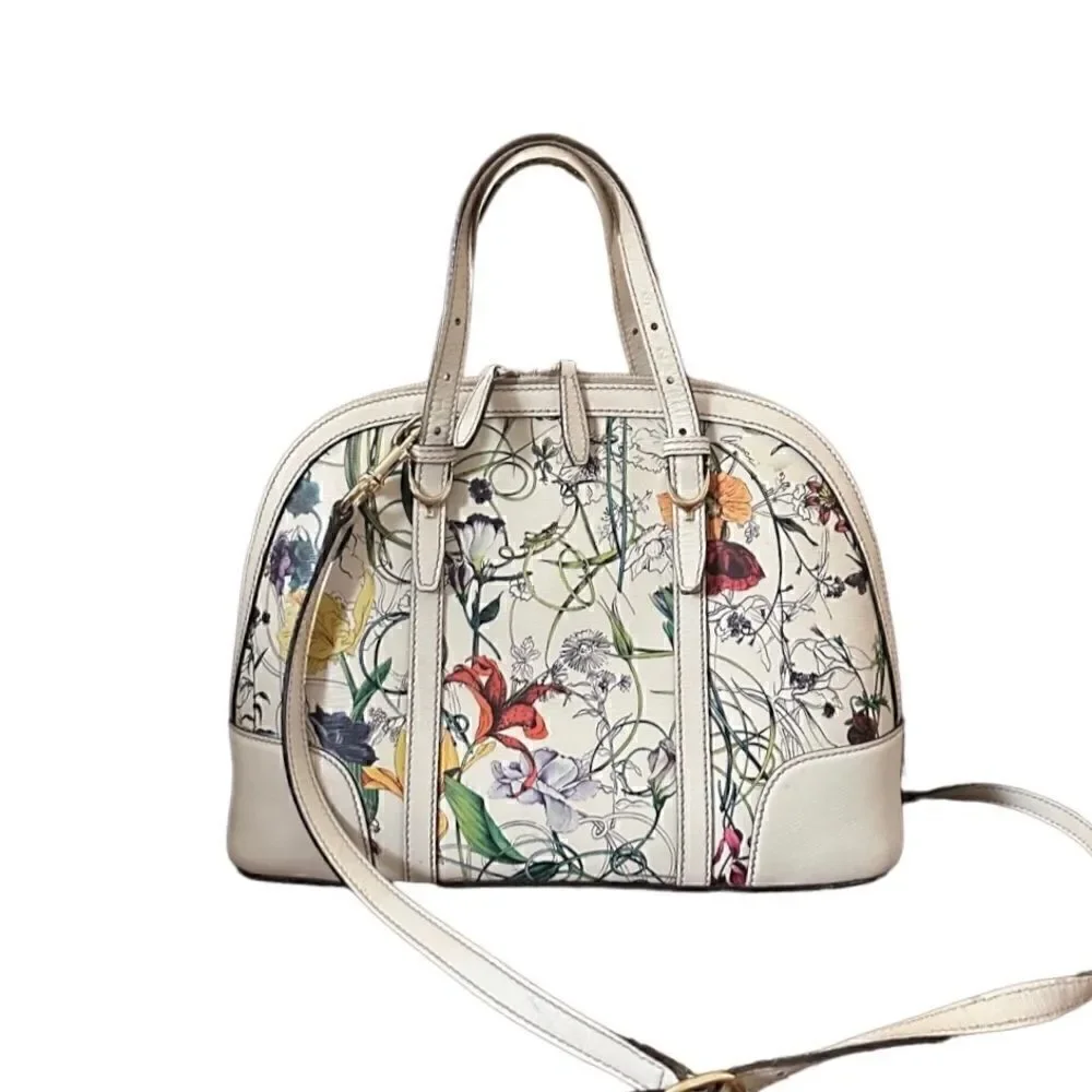 Gucci floral Dome tote with shoulder strap